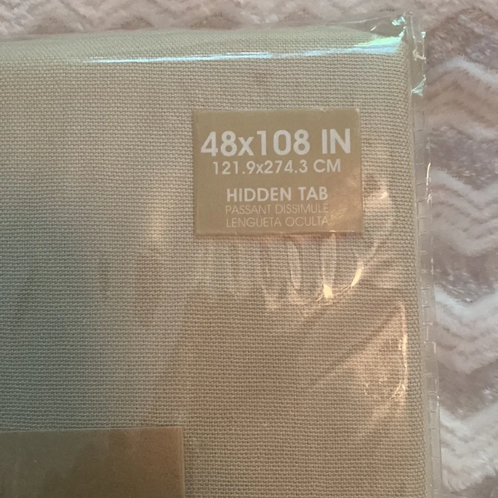 West Elm cotton canvas window panel 48x108 still in package. Tan. NWT